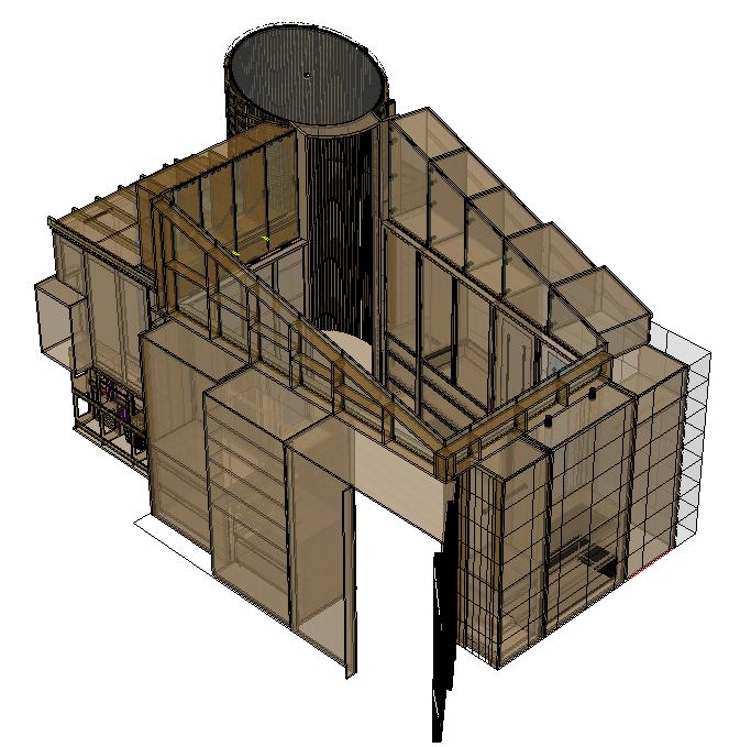3D design model of a bespoke joinery project