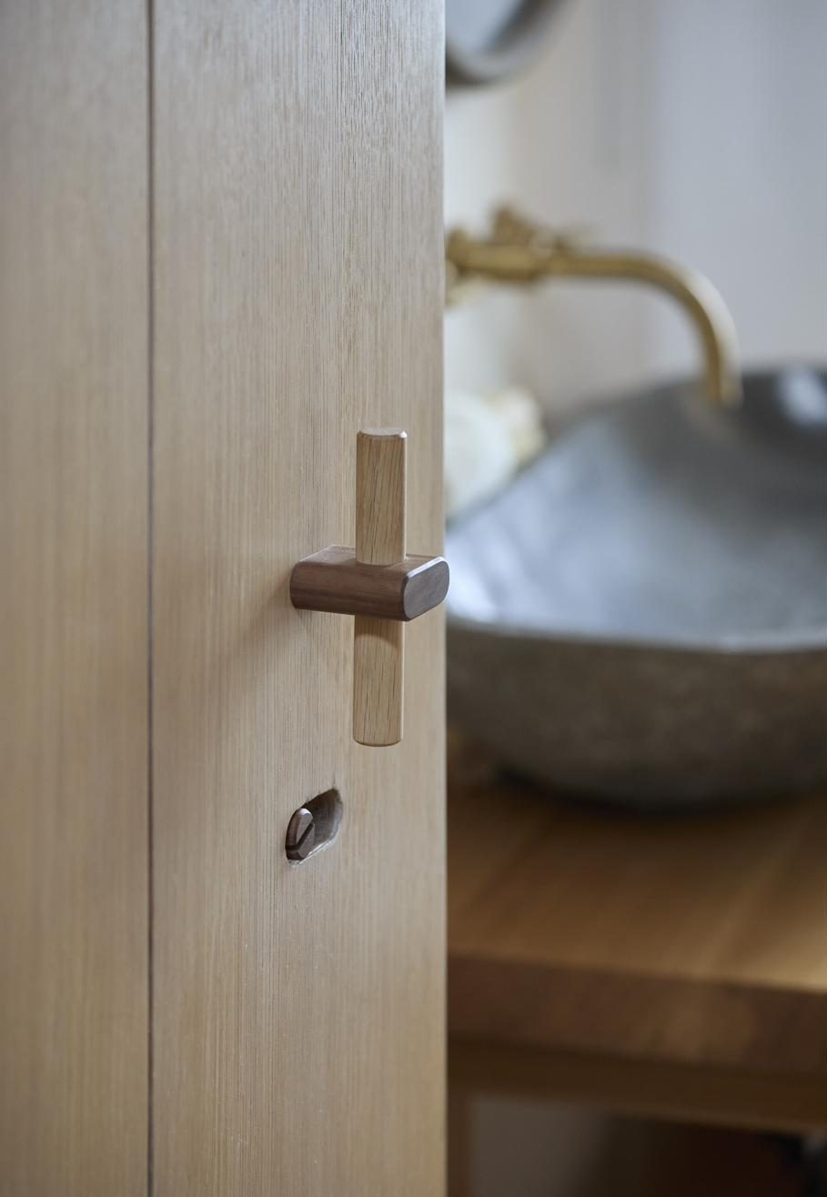 Bespoke door pull detail, private residence