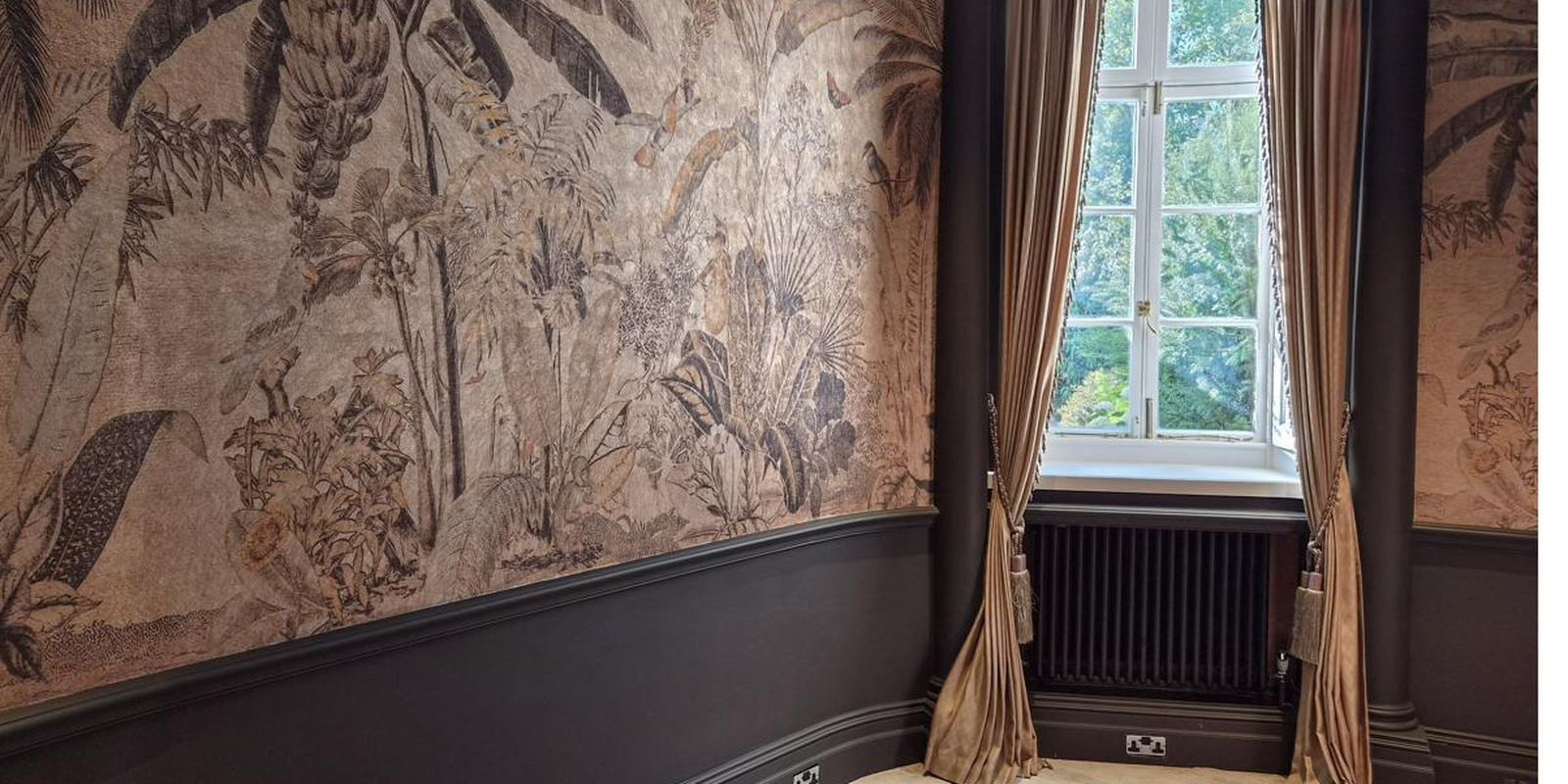 Botanical panelled study, private residence