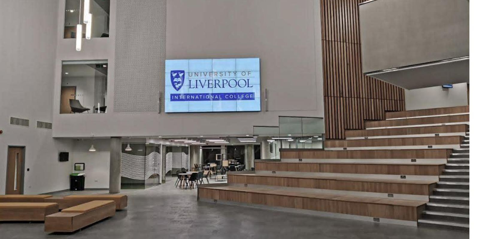 Convertible tiered seating, The Salata Auditorium, University of Liverpool