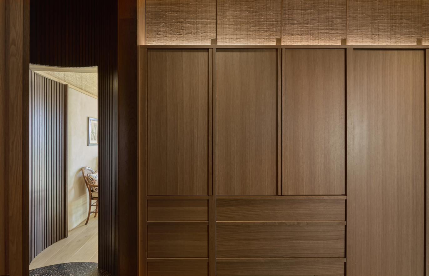 Fitted wardrobe wall, private residence