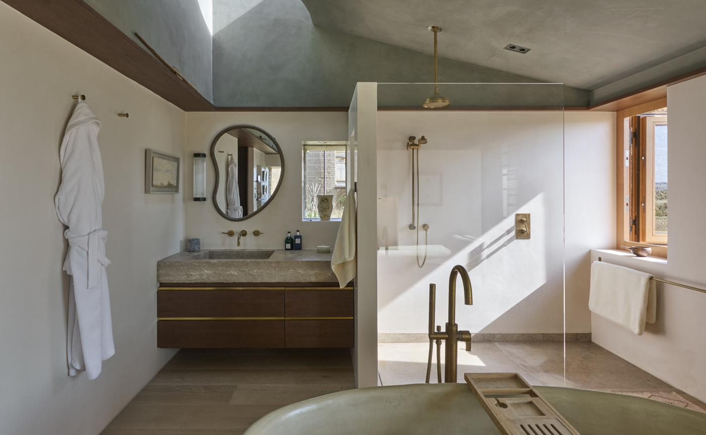 Vanity and bathing suite, private residence